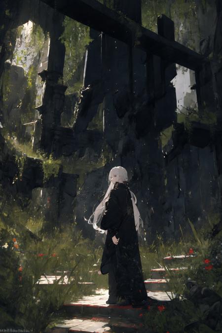 16845-2865020971-(masterpiece_1.2), best quality,realistic,_1girl, scenery, solo, stairs, long hair, ruins, standing, from behind, outdoors, arti.png